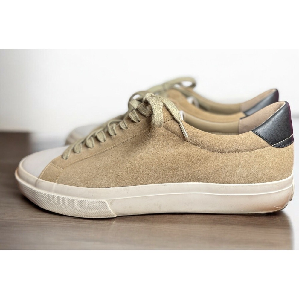 Vince Fulton Two-Toned Sneakers Khaki & Cream Men's Size 9.5 EUC